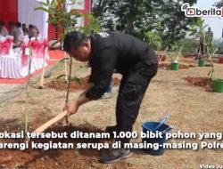 Video Dukung Ekonomi Hijau, Polda Jateng Tanam 35 Ribu Pohon