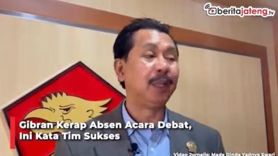 Video Gibran Kerap Absen Acara Debat, Ini Kata Tim Sukses