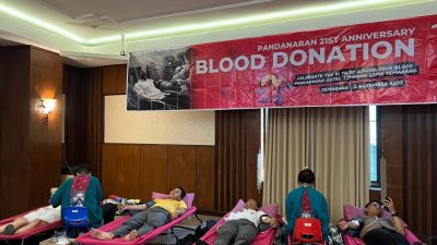 Rayakan HUT ke 21, Hotel Pandanaran Simpang Lima Semarang Gelar Donor Darah