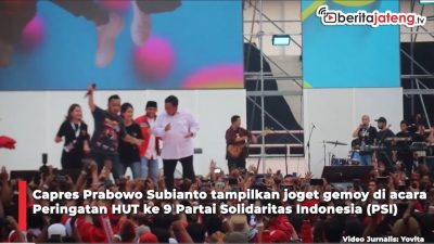 Video Momen Prabowo Joget Gemoy di Hadapan Kader PSI