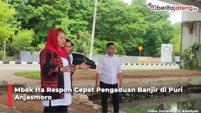 Video Mbak Ita Respon Pengaduan Banjir Warga Puri Anjasmoro