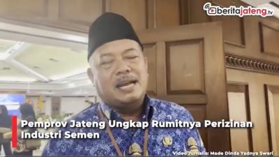 Video Pemprov Jateng Ungkap Rumitnya Perizinan Industri Semen