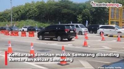 Video Puncak Arus Mudik Nataru, Puluhan Ribu Kendaraan Masuk Kota Semarang