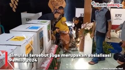 Video Difabel Blora Kebingungan saat Simulasi Pencoblosan