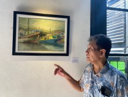 Gelar Pameran Tunggal ‘Petualang Bahari’, Dosen Arsitektur SCU Tampilkan Potret Keseharian Para Pelaut