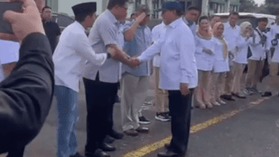 CEK FAKTA: Video Nana Sudjana Tampak di Barisan TKN Prabowo-Gibran, Benar?