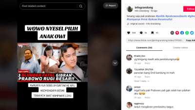 CEK FAKTA: Prabowo Subianto Menyesal Pilih Gibran Rakabuming Sebagai Cawapres