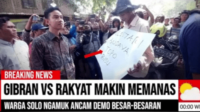 CEK FAKTA: Warga Solo Ramai-ramai Mengancam Demo ke Gibran Rakabuming Raka