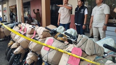Polresta Pati Gagalkan “Ekspor” Belasan Motor Bodong ke Timor Leste