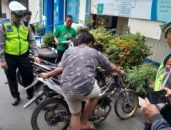Hitungan Menit, Belasan Motor Knalpot Brong Terjaring Razia Satlantas Polres Demak