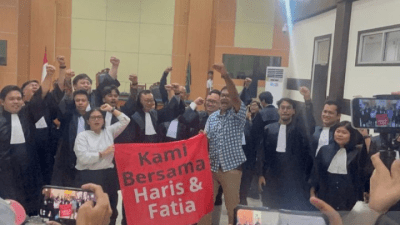Tak Terbukti Lakukan Pencemaran Nama Baik ‘Lord Luhut’, Haris Azhar-Fatia Divonis Bebas