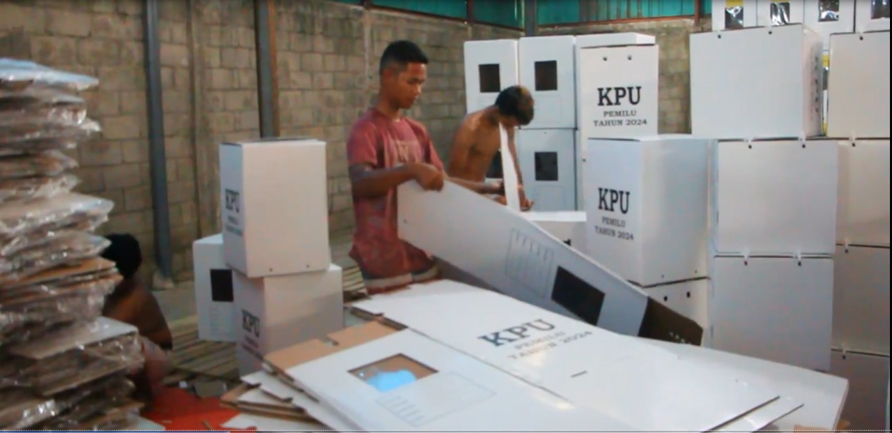 KPU Blora kotak surat suara rusak