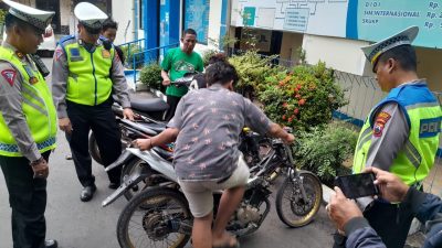 Hitungan Menit, Belasan Motor Knalpot Brong Terjaring Razia Satlantas Polres Demak