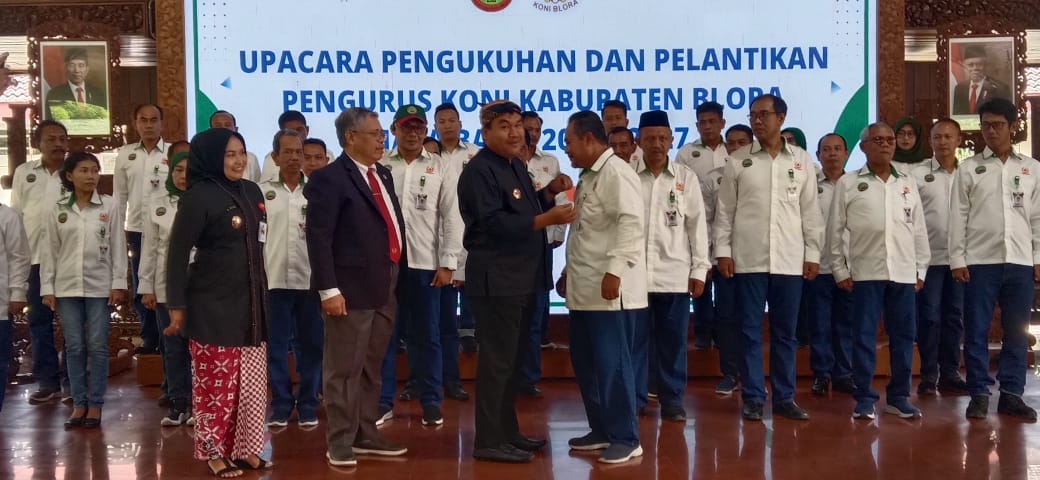 Lantik Pengurus KONI Blora, Bupati: Target Porprov 2026 Bisa 5 Besar