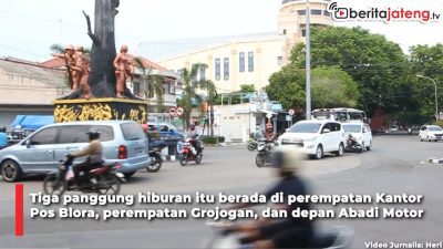 Video Malam Tahun Baru, Satlantas Alihkan Arus di Jalan Pemuda Blora