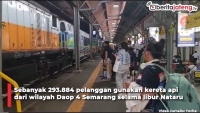Video Puncak Arus Balik Libur Nataru, 29 Ribu Pelanggan Gunakan Kereta Api