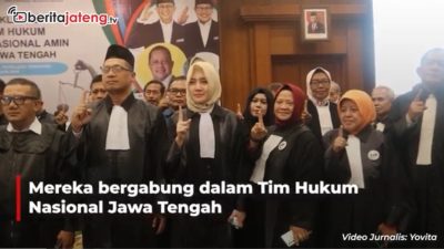 Video Ratusan Pengacara di Jateng Deklarasi Dukung Amin