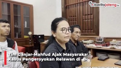 Video Tim Ganjar-Mahfud Ajak Masyarakat Kawal Kasus Pengeroyokan Relawan di Boyolali, Jangan Sampai Masuk Angin!
