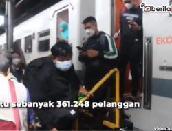 Video Penumpang Kereta Api saat Libur Nataru Naik 43 Persen