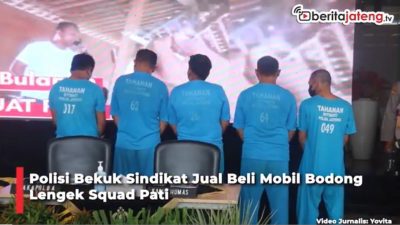 Video Polisi Bekuk Sindikat Jual Beli Mobil Bodong Lengek Squad Pati