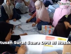 Video Ratusan Surat Suara DPR RI Rusak