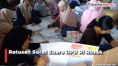 Video Ratusan Surat Suara DPR RI Rusak