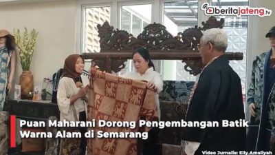 Video Puan Maharani Dorong Pengembangan Batik dengan Pewarna Alam di Semarang