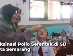 Video Vaksinasi Polio Serentak di SD-SD Kota Semarang