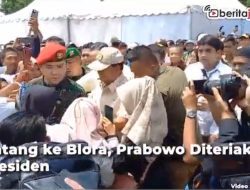 Video Datang ke Blora, Prabowo Diteriaki Presiden