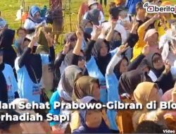 Video Jalan Sehat Prabowo-Gibran di Blora Berhadiah Sapi