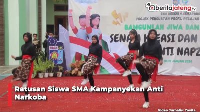 Video Ratusan Siswa SMAN 4 Semarang Kampanyekan Anti Narkoba