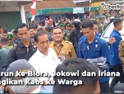Video Turun ke Blora, Jokowi dan Iriana Bagikan Kaos ke Warga