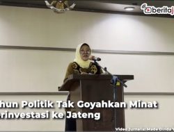 Video Tahun Politik Tak Goyahkan Minat Berinvestasi ke Jateng