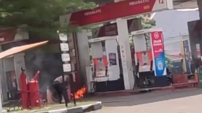 Timbulkan Kobaran Api, Mesin Pengisi BBM SPBU Undip Tembalang Semarang Meledak, Penyebab Belum Pasti