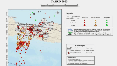 Jateng Alami 623 Gempa Bumi Sepanjang Tahun 2023, BMKG Banjarnegara Ungkap Wilayah Selatan Paling Rawan