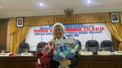 Suster Pertama Peraih Gelar Doktor di Susteran Gedangan, Begini Kisah Bertha Rampungkan Studi S3