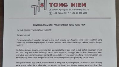 Toko Sembako Legendaris di Semarang ‘Tong Hien’ Tutup Operasional, Ternyata Ini Alasannya