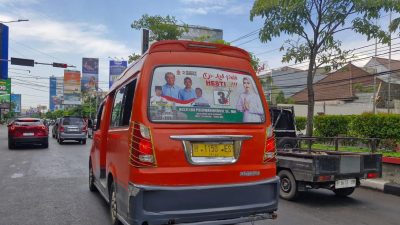 Angkot di Semarang Ramai Stiker Caleg dan Capres, Bawaslu Jateng Tegaskan Itu Dilarang