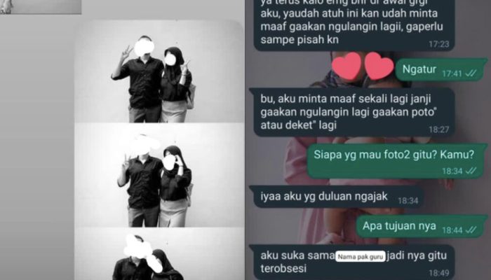 Dilabrak Istri Sah, Terungkap Chat Lengkap Siswi SMA yang Jadi Selingkuhan Guru Olahraga
