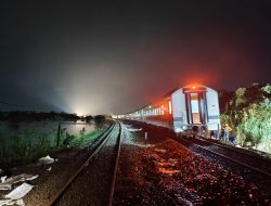 Banjir Grobogan, Jalur Kereta Api Stasiun Karangjati – Gubug Sudah Bisa Dilewati