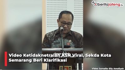 Video Ketidaknetralan ASN Viral, Sekda Kota Semarang Beri Klarifikasi