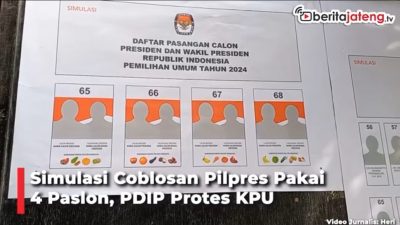 Video Simulasi Coblosan Pilpres Pakai 4 Paslon, PDIP Protes KPU