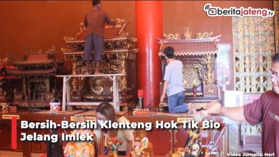 Video Bersih-Bersih Klenteng Hok Tik Bio Jelang Imlek