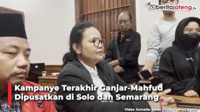 Video Kampanye Terakhir Ganjar-Mahfud Dipusatkan di Solo dan Semarang, Dihadiri 130 Ribu Orang