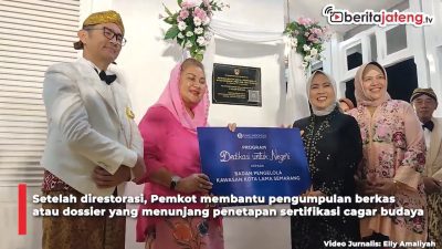 Video Rumah Jabatan Kepala BI Jateng Kini Resmi jadi Bangunan Cagar Budaya