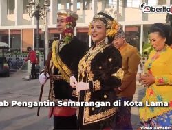 Video Kirab Pengantin Semarangan di Kota Lama
