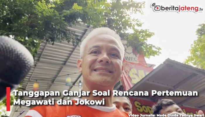 Video Tanggapan Ganjar Soal Rencana Pertemuan Megawati dan Jokowi