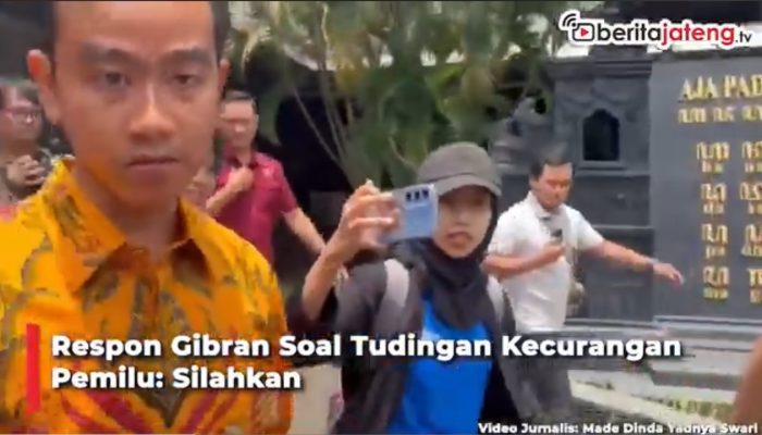 Video Respon Gibran Soal Tudingan Kecurangan Pemilu: Silahkan