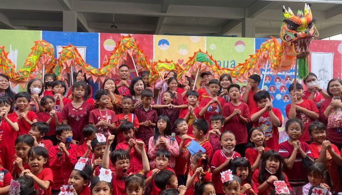 Turut Rayakan Imlek, Puluhan Siswa di Semarang Belajar Ketangguhan ala Shio Naga Kayu