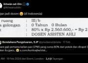 Viral Tagar #JanganJadiDosen, Ternyata Gaji Dosen di Indonesia Cuma Segini